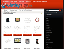 Tablet Screenshot of gintingsign.com